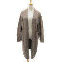 【中古】プラステ PLST ニットカーディガン ロング丈 前開き ウール混 M モカブラウン /YK15 レディース 【ベクトル 古着】 250527(4)