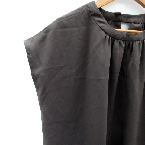 【中古】ロペピクニック ROPE Picnic シャツ ブラウス ノースリーブ バンドカラー 38 M チャコールブラウン /SM25 レディース 【ベクトル 古着】 250530 auc-vector-20351729 ブランド古着の買取販売ベクトル サンプル画像3