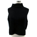 【中古】ギャバジンケーティー Gabardine K.T ニットベスト ハイネック 黒 ブラック /SM17 レディース 【ベクトル 古着】 250616