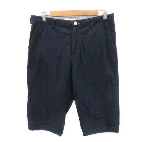 Cotton Pants - 【中古】イッカ ikka ハーフパンツ 短パン XL 紺 ネイビー /YK16 レディース 【ベクトル 古着】 250618