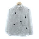 【中古】KYO-TO-TO 京東都 カジュアルシャツ 長袖 刺繍 白 ホワイト /SM2 メンズ 【ベクトル 古着】 250619