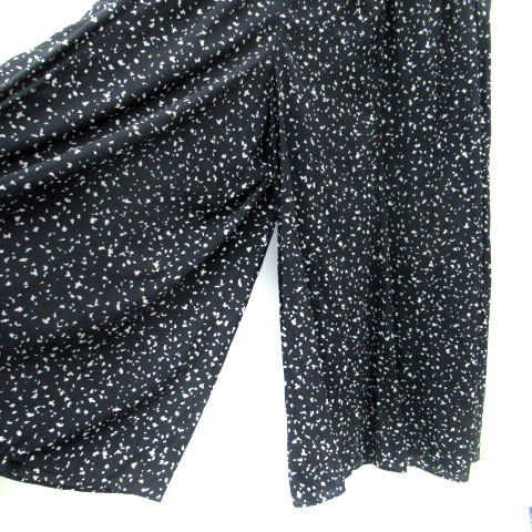 【中古】グローバルワーク GLOBAL WORK ガウチョパンツ ワイドパンツ アンクル丈 総柄 L 黒 ブラック /SM11 レディース 【ベクトル 古着】 250624 auc-vector-20381355 ブランド古着の買取販売ベクトル サンプル画像3