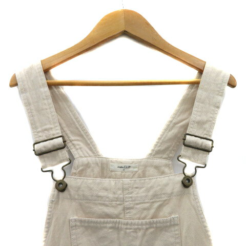 【中古】スタディオクリップ Studio Clip ジャンパースカート ワンピース ロング丈 M ライトベージュ /YK15 レディース 【ベクトル 古着】 250708