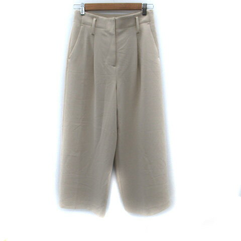 【中古】バビロン BABYLONE ワイドパンツ ロング丈 38 M ライトベージュ /SM11 レディース 【ベクトル 古着】 250717