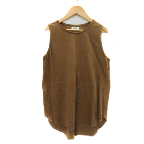 【中古】ラシュッド LASUD チュニック カットソー ノースリーブ F ブラウン /YK20 レディース 【ベクトル 古着】 250812