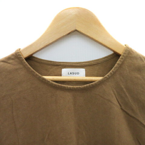 【中古】ラシュッド LASUD チュニック カットソー ノースリーブ F ブラウン /YK20 レディース 【ベクトル 古着】 250812