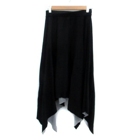 ブランド古着の買取販売ベクトルの【中古】リビアナ コンティ LIVIANA CONTI プリーツスカート ミモレ丈 シルク混 黒 ブラック /HO21 レディース 【ベクトル 古着】 250829｜アングル2