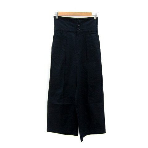 【中古】ロペピクニック ROPE Picnic ワイドパンツ ロング丈 無地 ハイウエスト 36 S 紺 ネイビー /SY13 レディース 【ベクトル 古着】 250828 auc-vector-20475162 ブランド古着の買取販売ベクトル パッケージ画像
