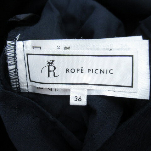 【中古】ロペピクニック ROPE Picnic ワイドパンツ ロング丈 無地 ハイウエスト 36 S 紺 ネイビー /SY13 レディース 【ベクトル 古着】 250828 auc-vector-20475162 ブランド古着の買取販売ベクトル サンプル画像3