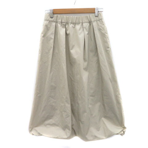 【中古】ベアトリス BEATRICE フレアスカート ギャザースカート ロング丈 38 M ベージュ /YK26 レディース 【ベクトル 古着】 250818