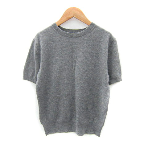 【中古】ミラオーウェン Mila Owen ニット カットソー 半袖 クルーネック 無地 ウール 0 S グレー /SY15 レディース 【ベクトル 古着】 250909 auc-vector-20500552 ブランド古着の買取販売ベクトル パッケージ画像
