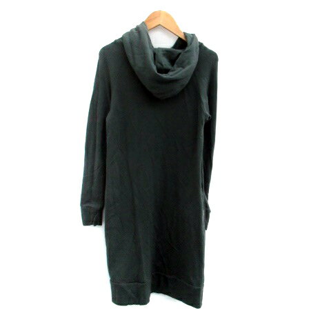 【中古】ロペピクニック ROPE Picnic パーカーワンピース 長袖 ひざ丈 38 M モスグリーン /HO3 レディース 【ベクトル 古着】 250829