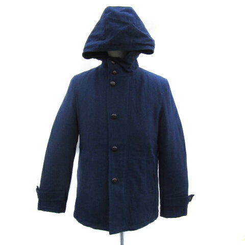 【中古】ティーケーミクスパイス タケオキクチ THE SHOP TK MIXPICE 中綿コート ショート丈 フード付き..