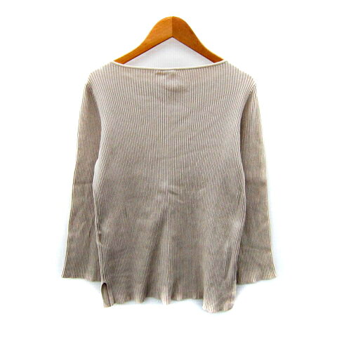 【中古】ミラオーウェン Mila Owen リブニット カットソー 長袖 ラウンドネック 無地 0 S ベージュ /SY27 レディース 【ベクトル 古着】 251007 auc-vector-20524775 ブランド古着の買取販売ベクトル サンプル画像2