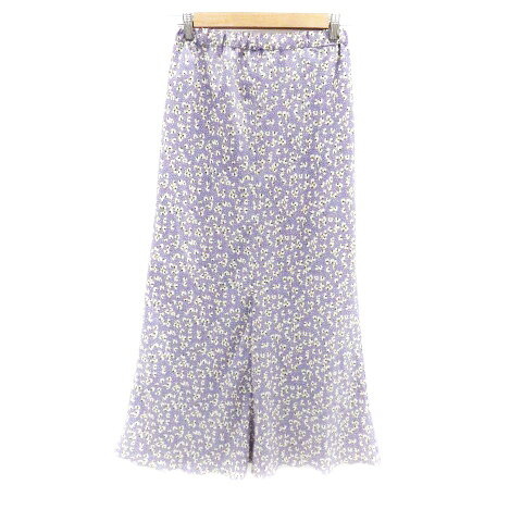 【中古】ロペピクニック ROPE Picnic フレアスカート ロング丈 マキシ丈 花柄 36 S マルチカラー 紫 パープル /HO24 レディース 【ベクトル 古着】 250916 auc-vector-20501019 ブランド古着の買取販売ベクトル パッケージ画像