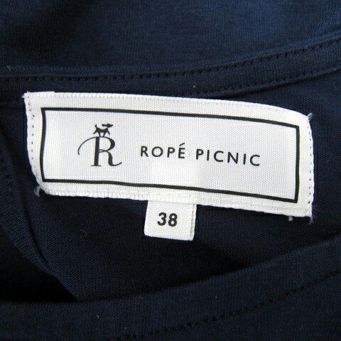 【中古】ロペピクニック ROPE Picnic カットソー 半袖 ラウンドネック 無地 フリル 38 M 紺 ネイビー /SY36 レディース 【ベクトル 古着】 250918 auc-vector-20501164 ブランド古着の買取販売ベクトル サンプル画像3