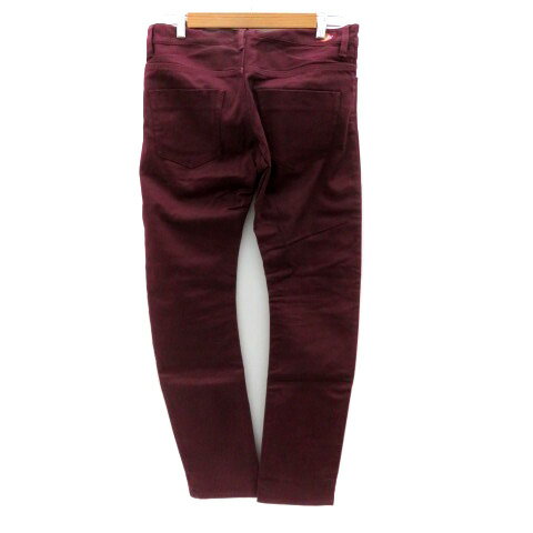 【中古】ナノユニバース nano universe × ディッキーズ Dickies ワークパンツ ストレート ロング丈 M ワインレッド /HO4 メンズ 【ベクトル 古着】 250929
