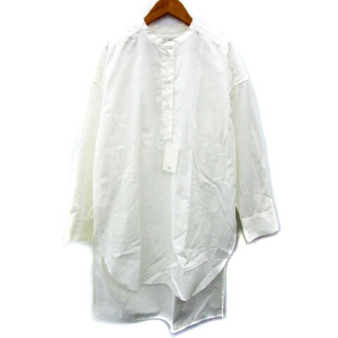 【中古】フレームワーク Framework マチュール Mature シャツワンピース 長袖 ロング丈 バンドカラー ..