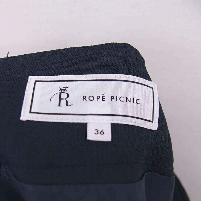 【中古】ロペピクニック ROPE Picnic 台形 スカート ひざ丈 薄手 無地 シンプル 36 ネイビー 紺 /TT35 レディース 【ベクトル 古着】 230324 auc-vector-19202572 ブランド古着の買取販売ベクトル サンプル画像3