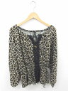 【中古】COCO.QOO チュニック ワンピース 総柄 レース ドルマンスリーブ 長袖 M 薄茶 黒 ベージュ ブラック /TT11 レディース 【ベクトル 古...