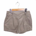 【中古】シンプリシテェ Simplicite キュロット パンツ ショート ウエストゴム グレージュ /TT27 レディース 【ベクトル 古着】 230324