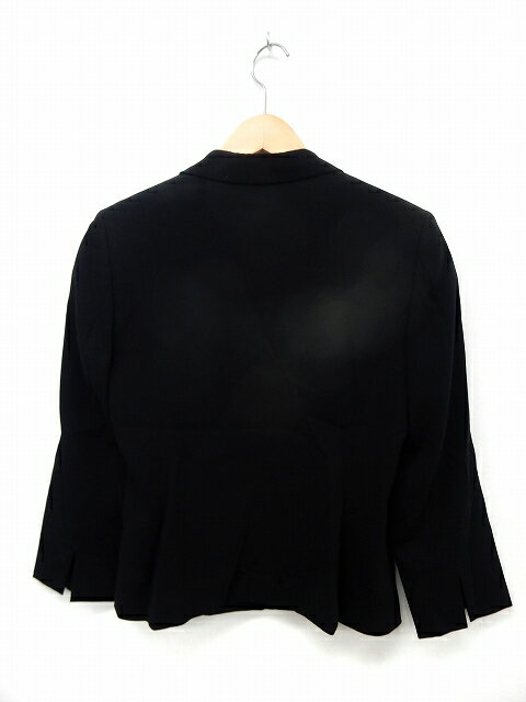 【中古】22オクトーブル 22 OCTOBRE ジャケット アウター テーラード 無地 シンプル 38 ブラック /ST26 レディース 【ベクトル 古着】 200302 ブランド古着ベクトルプレミアム店