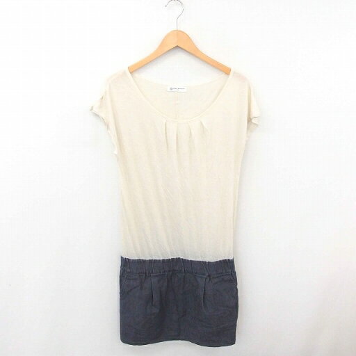【中古】B&Y ユナイテッドアローズ BEAUTY&YOUTH ビューティー&ユース ワンピース ミモレ丈 ロング 切替 Uネック 半袖 ライトベージュ ネイビー 薄茶 紺 /TT35 レディース 【ベクトル 古着】 200307 ブランド古着ベクトルプレミアム店 【中古】B&Y ユナイテッドアローズ BEAUTY&YOUTH ビューティー&ユース ワンピース ミモレ丈 ロング 切替 Uネック 半袖 ライトベージュ ネイビー 薄茶 紺 /TT35 レディース 【ベクトル 古着】 200307 ブランド古着ベクトルプレミアム店
