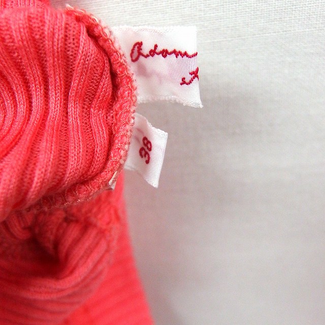 【中古】アダムエロペ Adam et Rope' カーディガン リブニット Vネック 長袖 コットン 綿 38 ピンク /FT36 レディース 【ベクトル 古着】 200313 ブランド古着ベクトルプレミアム店 3