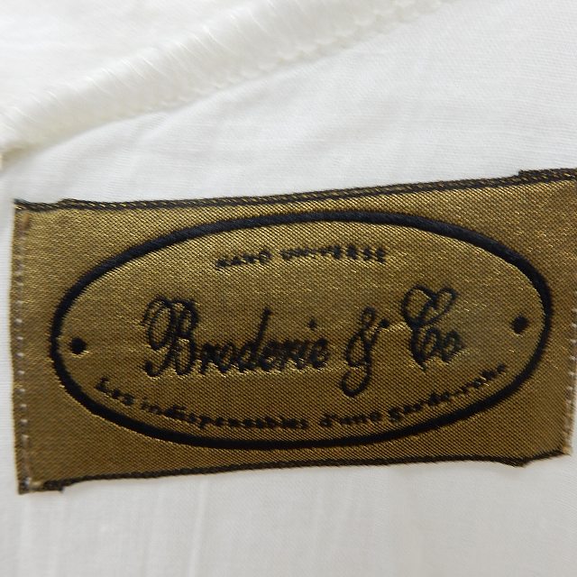 【中古】ブロードゥリー&コー Broderie&Co ナノユニバース ブラウス シャツ 半袖 バックジップ レース コットン F ホワイト /ST28 レディース 【ベクトル 古着】 200622 ブランド古着ベクトルプレミアム店 auc-vector-18938917 ブランド古着の買取販売ベクトル サンプル画像3