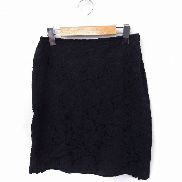 【中古】ジュエルチェンジズ Jewel Changes アローズ スカート レース タイト ミニ丈 ジップ 38 ブラック 黒 /FT26 レディース 【ベクトル 古着】 200424 ブランド古着ベクトルプレミアム店