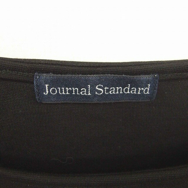 【中古】ジャーナルスタンダード JOURNAL STANDARD ワンピース 膝下丈 プルオーバー 無地 シンプル 腰ポケット 七分袖 F 黒 ブラック /TT7 レディース 【ベクトル 古着】 200507 ブランド古着ベクトルプレミアム店 3