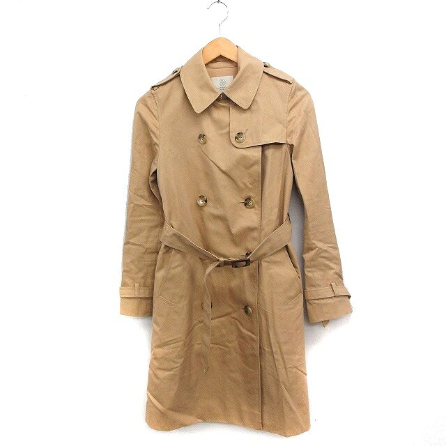 Other - 【中古】B&Y ユナイテッドアローズ BEAUTY&YOUTH ビューティー&ユース トレンチコート アウター ロング 無地 コットン 綿 L ベージュ /FT39 レディース 【ベクトル 古着】 250510