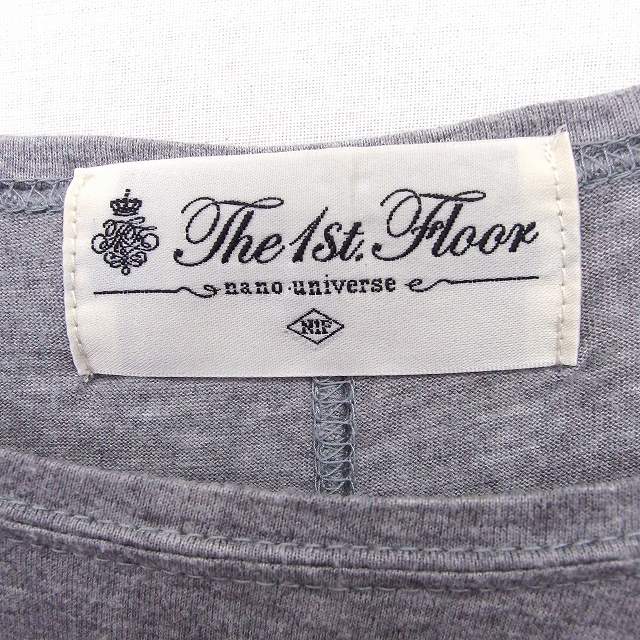 【中古】ナノユニバース nano universe Tシャツ カットソー 丸首 七分袖 無地 シンプル F グレー /FT3 レディース 【ベクトル 古着】 200523 ブランド古着ベクトルプレミアム店 auc-vector-18949675 ブランド古着の買取販売ベクトル サンプル画像3