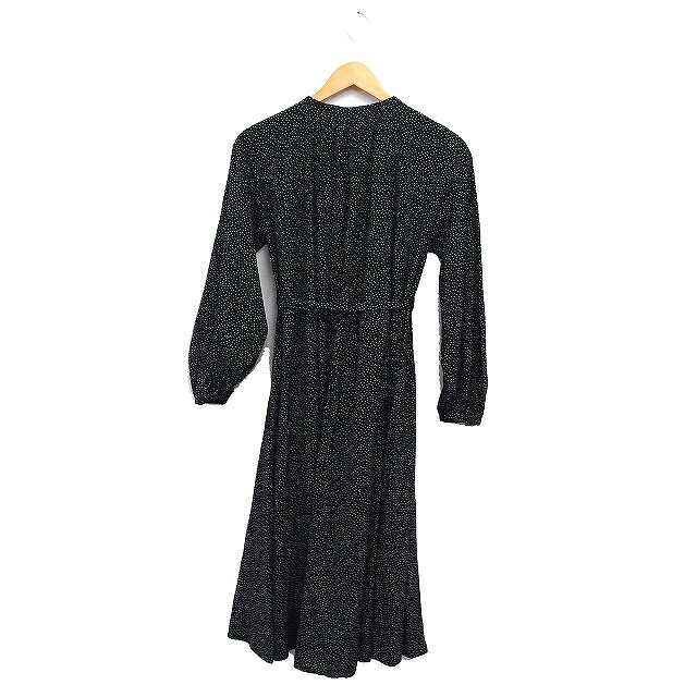 【中古】ミラオーウェン Mila Owen ドット ワンピース 長袖 ロング丈 リボン フロントボタン F ブラック 黒 /FT5 レディース 【ベクトル 古着】 250503 auc-vector-20288156 ブランド古着の買取販売ベクトル サンプル画像2