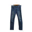 【中古】ビームスハート BEAMS HEART デニム ジーンズ ストレート シンプル M ブルー 青 /KT9 メンズ 【ベクトル 古着】 250503(4)