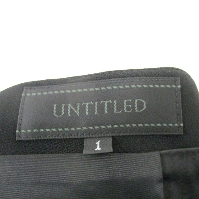 【中古】アンタイトル UNTITLED タイトスカート ミニ シンプル 1 ブラック 黒 /KT8 レディース 【ベクトル 古着】 250503