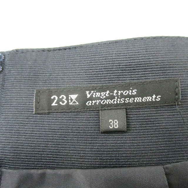 【中古】23区 オンワード樫山 フレア スカート ミニ タック シンプル 38 ブラック 黒 /KT1 レディース 【ベクトル 古着】 250503 auc-vector-20288204 ブランド古着の買取販売ベクトル サンプル画像3