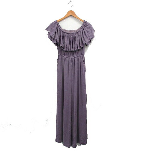 【中古】ロザリームーン Rosarymoon オールインワン オフショルダー 半袖 シンプル F パープル 紫 /KT14 レディース 【ベクトル 古着】 250502 【中古】ロザリームーン Rosarymoon オールインワン オフショルダー 半袖 シンプル F パープル 紫 /KT14 レディース 【ベクトル 古着】 250502