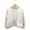 【中古】プロポーション ボディドレッシング PROPORTION BODY DRESSING ジップアップ パーカー ドローストリング 比翼仕立て 無地 アウター M アイボリー /NT28 レディース 【ベクトル 古着】 250514