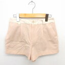 【中古】未使用品 インデックス INDEX タグ付き パンツ キュロット ショート 無地 シンプル ジップフライ S ピンク /TT9 レディース 【ベクトル ...