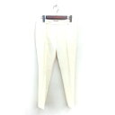【中古】ジョセフ JOSEPH テーパード パンツ センタープレス ジップフライ 無地 シンプル 36 クリームイエロー /TT メンズ 【ベクトル 古着】 250515
