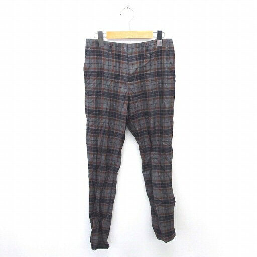 【中古】アダムエロペ Adam et Rope' パンツ テーパード チェック ウール ジップフライ 34 グレー ネイビー 灰 紺 /TT46 レディース 【ベクトル 古着】 200829 ブランド古着ベクトルプレミアム店 【中古】アダムエロペ Adam et Rope' パンツ テーパード チェック ウール ジップフライ 34 グレー ネイビー 灰 紺 /TT46 レディース 【ベクトル 古着】 200829 ブランド古着ベクトルプレミアム店