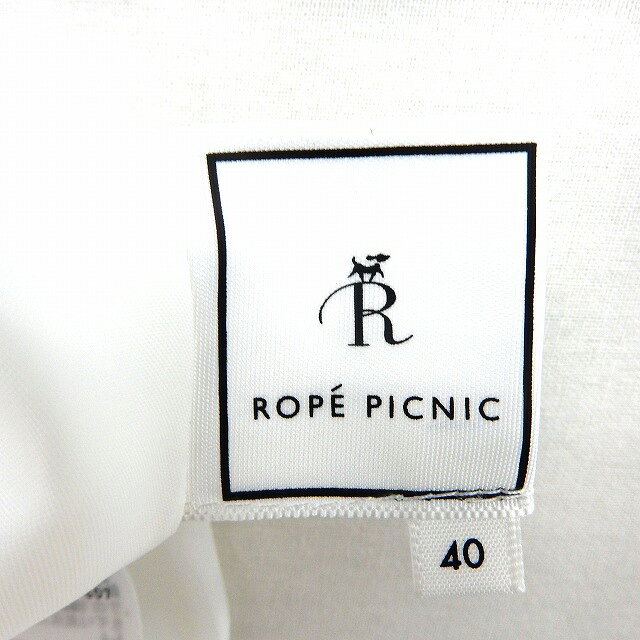 【中古】ロペピクニック ROPE Picnic スカート フレア タック ボーダー 膝丈 バックジップ 40 グレー ブルー /ST26 レディース 【ベクトル 古着】 200706 ブランド古着ベクトルプレミアム店 auc-vector-18948685 ブランド古着の買取販売ベクトル サンプル画像3