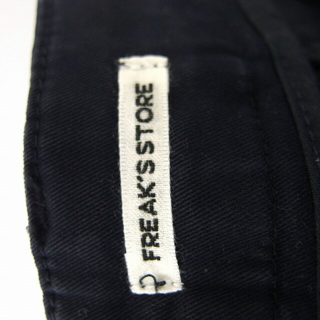 【中古】フリークスストア FREAKS STORE パンツ ワイド ロング ジップフライ ポケット シンプル S ネイビー /ST47 レディース 【ベクトル 古着】 200829 ブランド古着ベクトルプレミアム店
