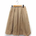 【中古】B&Y ユナイテッドアローズ BEAUTY&YOUTH ビューティー&ユース スカート ギャザー ロング 無地 シンプル ベージュ /FT7 レディース 【ベクトル 古着】 200815 ブランド古着ベクトルプレミアム店(4)