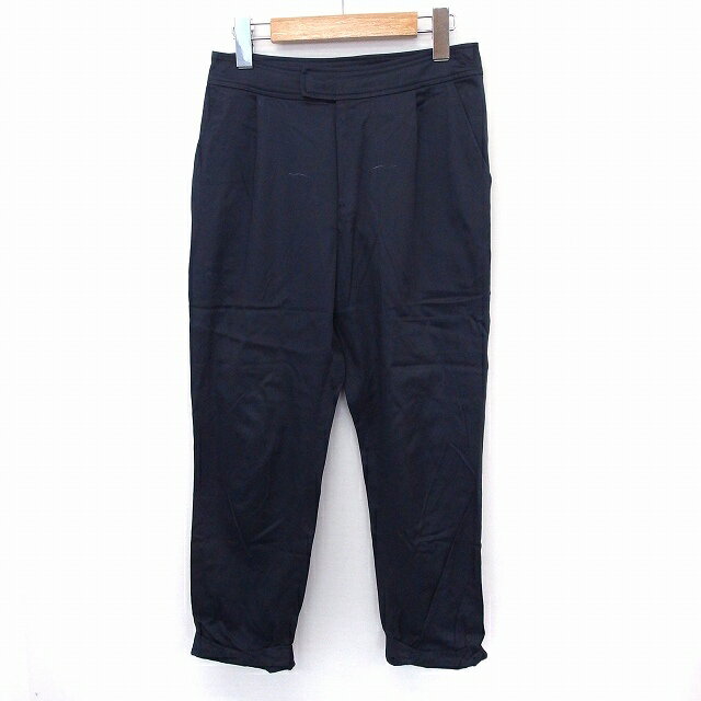 【中古】ユナイテッドアローズ UNITED ARROWS パンツ テーパード ロールアップ シンプル ポケット 34 ネイビー /ST7 レディース 【ベクトル 古着】 200815 ブランド古着ベクトルプレミアム店