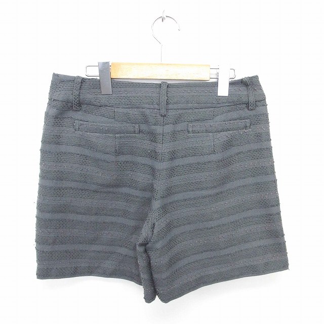 【中古】ナチュラルビューティーベーシック NATURAL BEAUTY BASIC パンツ キュロット ショート 総柄 厚手 ジップフライ L グレー 灰 /TT6 レディース 【ベクトル 古着】 200930 ブランド古着ベクトルプレミアム店