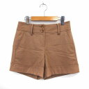 【中古】ストロベリーフィールズ STRAWBERRY-FIELDS パンツ ショートパンツ ハイウエスト シンプル ポケット 1 ベージュ /ST33 レディース 【ベクトル 古着】 200917 ブランド古着ベクトルプレミアム店(4)