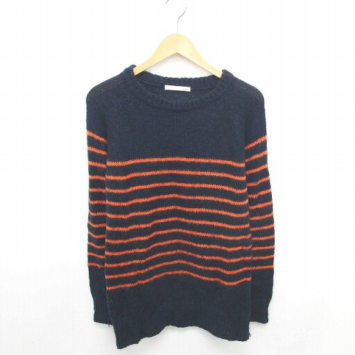 【中古】マウジー moussy チュニック ワンピース ニット ボーダー モヘヤ混 ラグランスリーブ 長袖 F ネイビー オレンジ 紺 橙 /TT18 レディース 【ベクトル 古着】 200925 ブランド古着ベクトルプレミアム店 【中古】マウジー moussy チュニック ワンピース ニット ボーダー モヘヤ混 ラグランスリーブ 長袖 F ネイビー オレンジ 紺 橙 /TT18 レディース 【ベクトル 古着】 200925 ブランド古着ベクトルプレミアム店