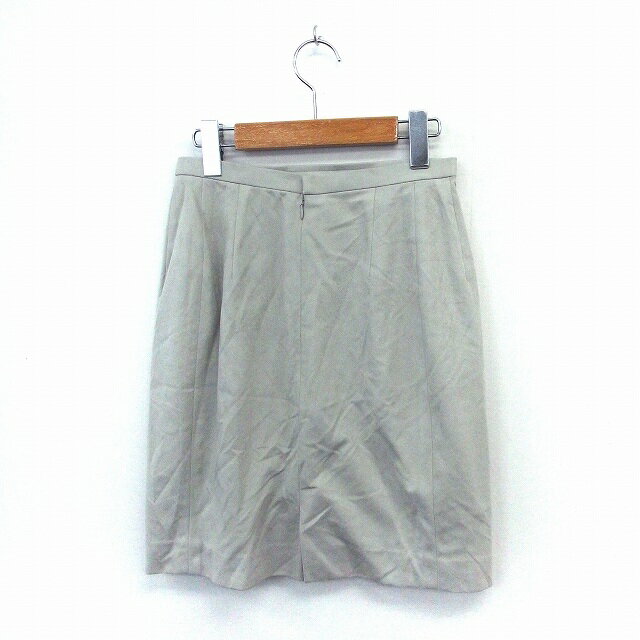 【中古】セルッチオ CERCHIO スカート タイト 膝丈 シンプル バックジップ M グレー /ST31 レディース 【ベクトル 古着】 201028 ブランド古着ベクトルプレミアム店